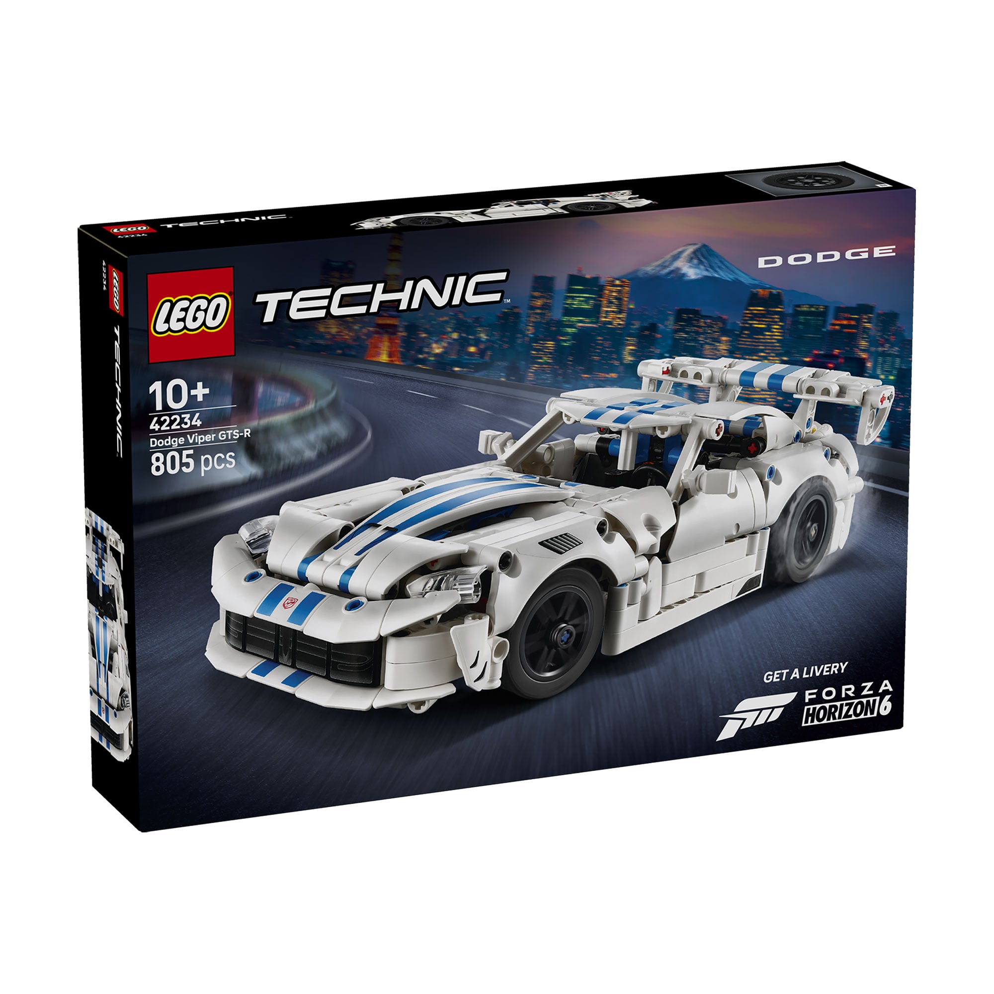 Конструктор LEGO Technic Спортивний автомобіль Dodge Viper GTS-R, від 10 років, 805 деталей (42234)